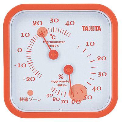 タニタ 温湿度計　オレンジ　(1100011880)