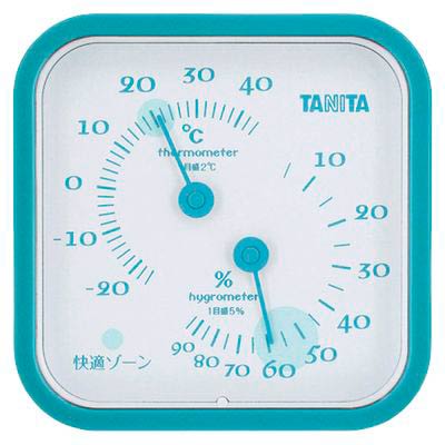 タニタ 温湿度計　ブルー　(1100011881)