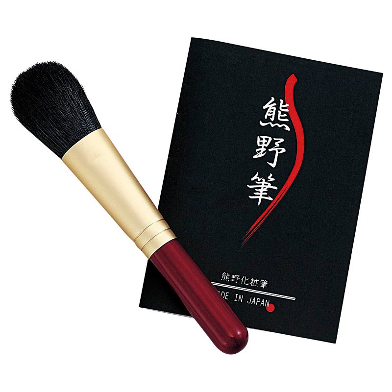 熊野化粧筆 筆の心 チークブラシ（ショート）　(1100014259)