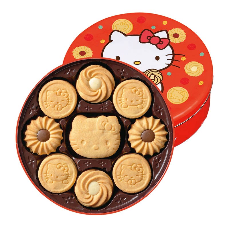 ハローキティバタークッキー缶　(1100007321)