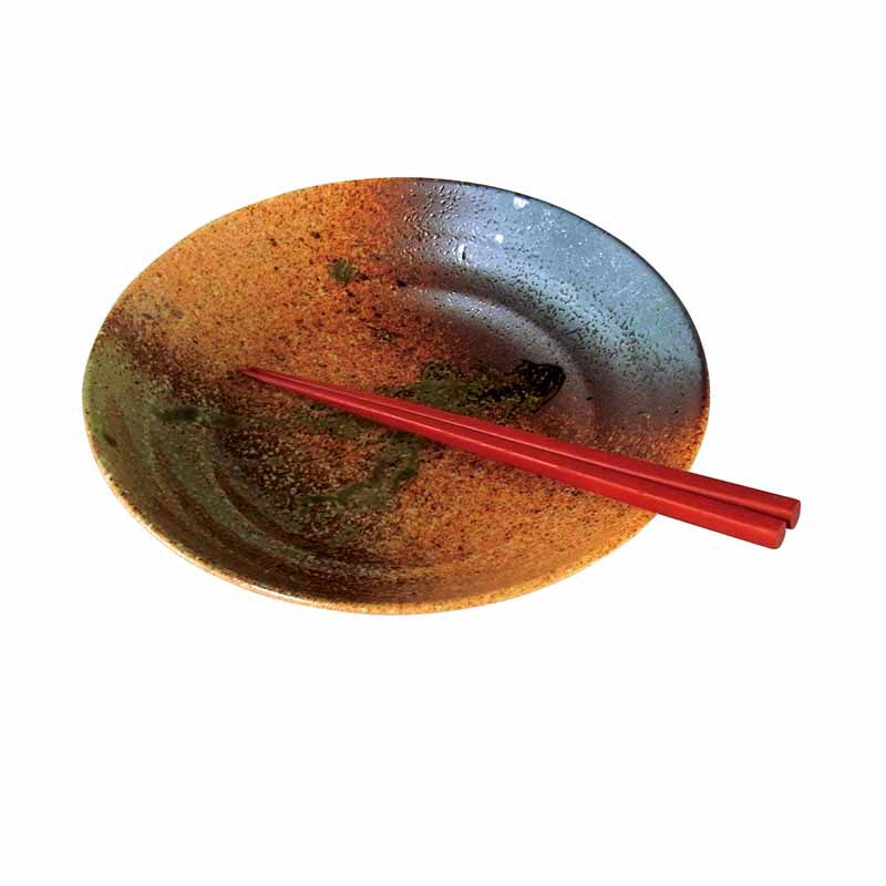 美濃焼 嵯峨野盛鉢（箸付）　(1100000078)