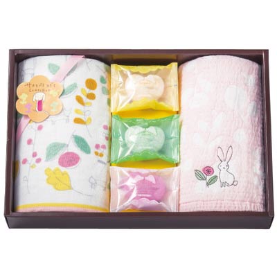 サカキバラメグミ　タオル･入浴剤セット　ピンク　(1100009404)
