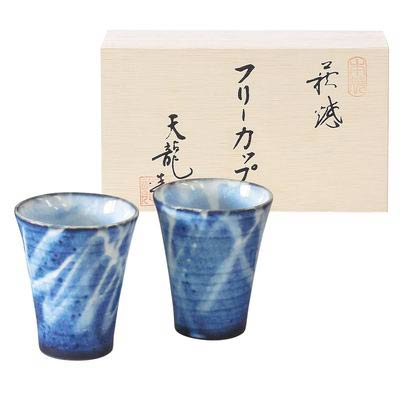 萩焼 萩藍 ペアフリーカップ　(1100011170)