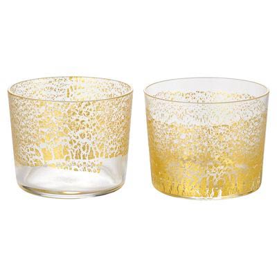 江戸硝子 金玻璃 冷酒杯純米揃え　(1100011216)
