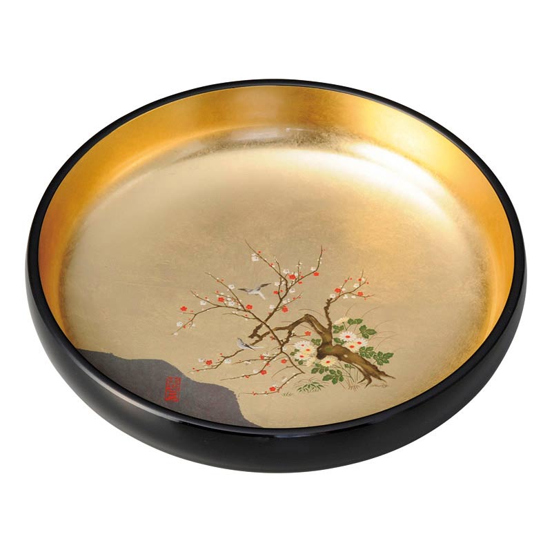 金箔工芸 みやび野 8.0どっしり盛鉢　(1100013176)