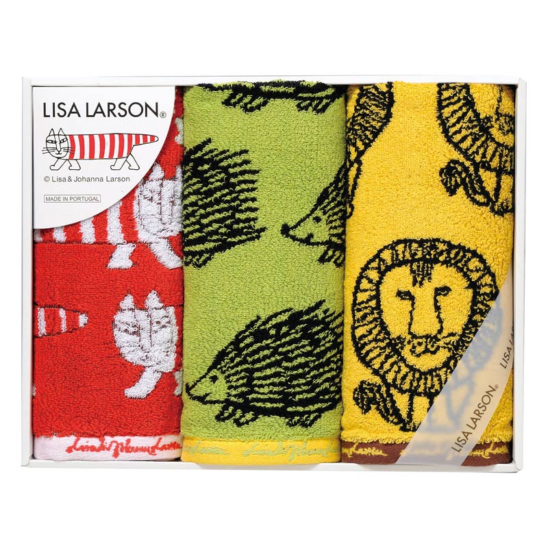 リサ･ラーソン カラフルシリーズ フェイスタオル3P　(1100013988)