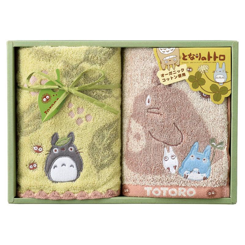 となりのトトロ 木陰とトトロたち ウォッシュタオル２Ｐ　(1100016166)