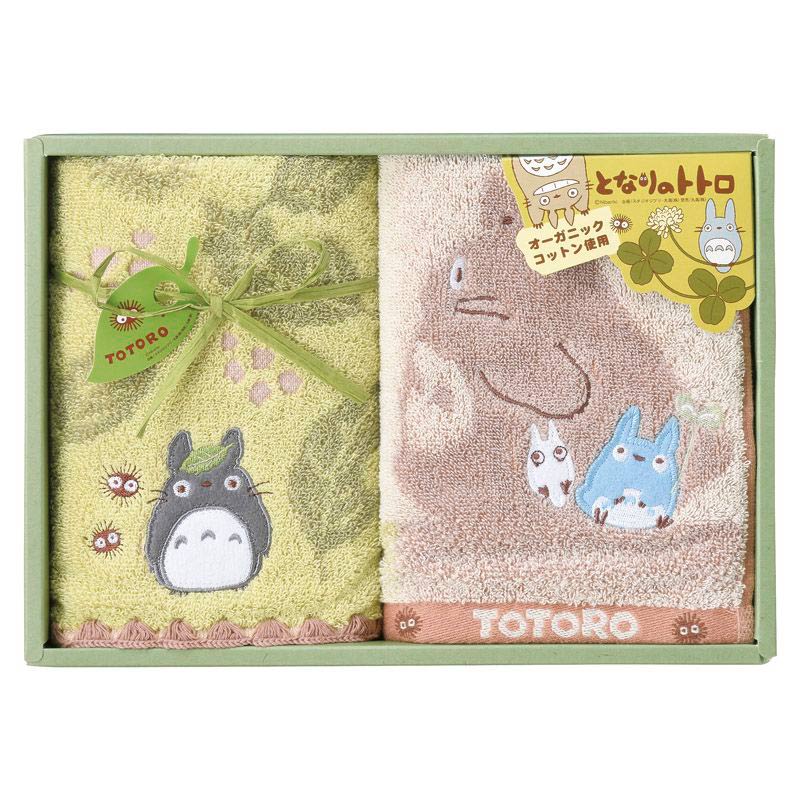 となりのトトロ 木陰とトトロたち フェイス１Ｐ・ウォッシュタオル１Ｐ　(1100016167)