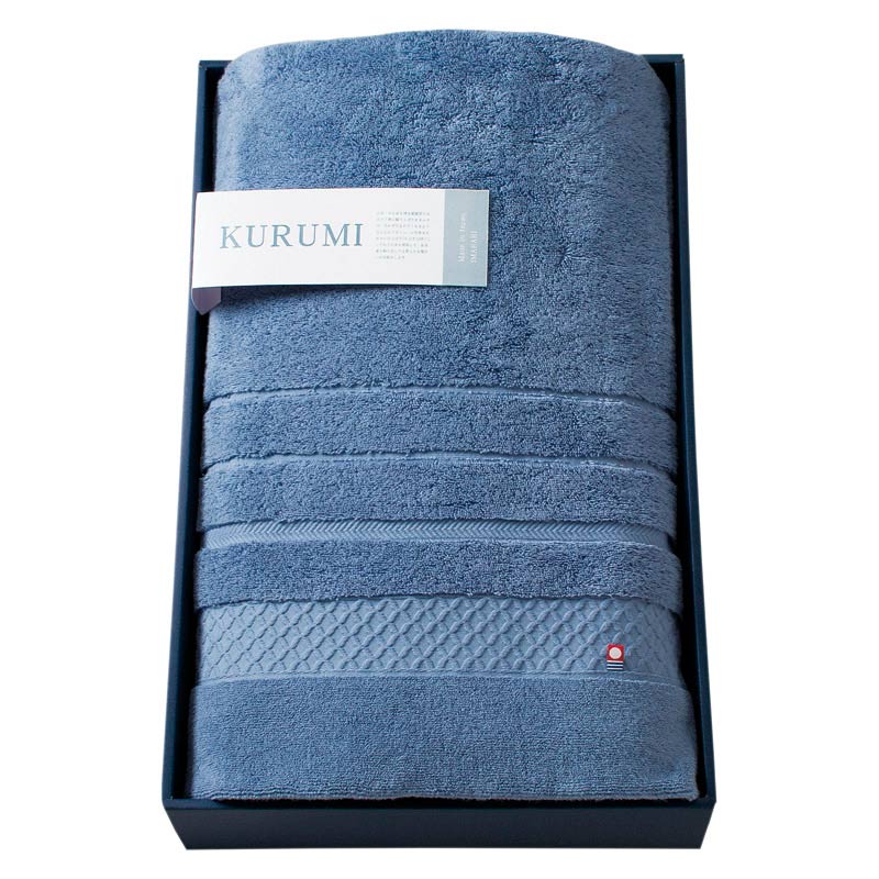 ＫＵＲＵＭＩ 今治製パイル綿毛布　ネイビー　(1100018921)