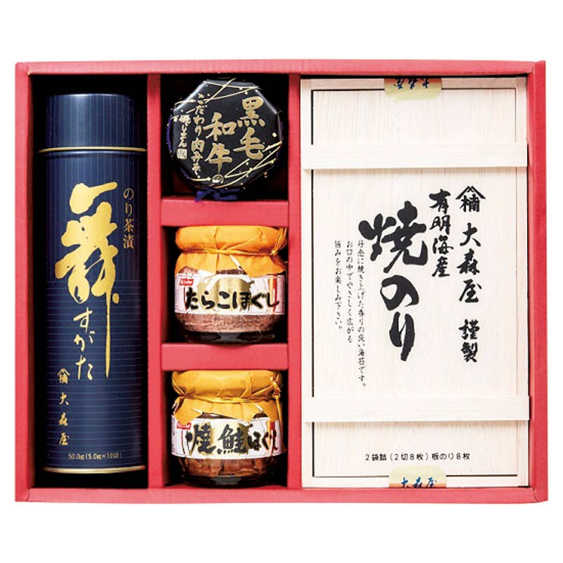 大森屋 有明海産焼海苔瓶詰めお茶漬セット　(1100019195)