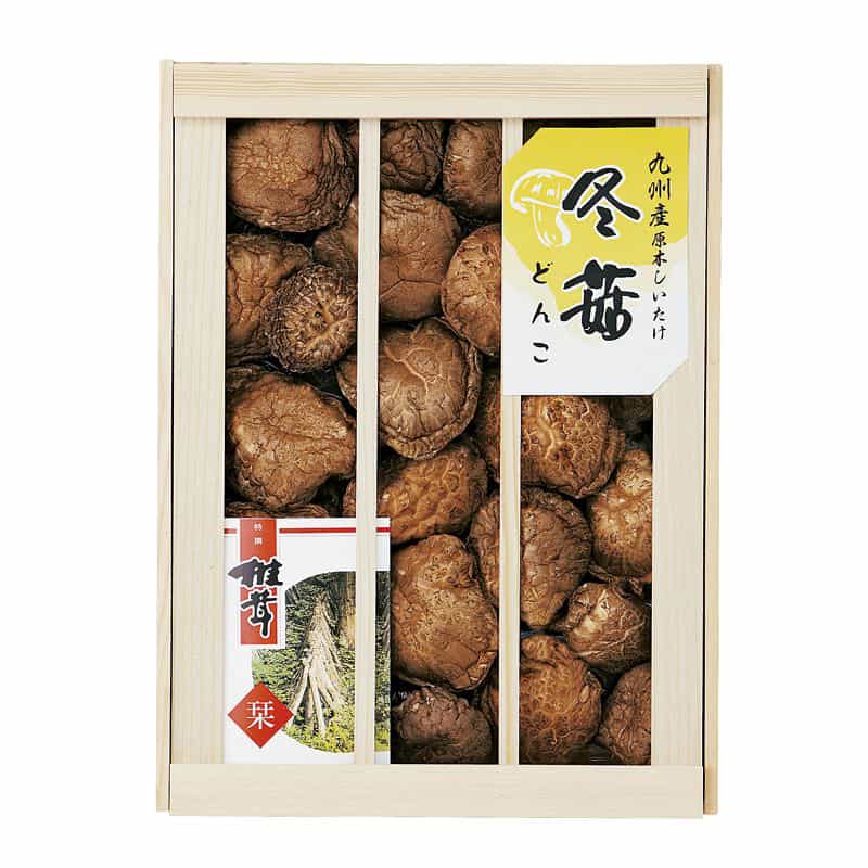 九州産原木どんこ椎茸(木箱入)　(1100021130)