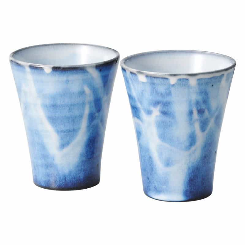 萩焼 萩藍 ペアカップ　(1100021220)