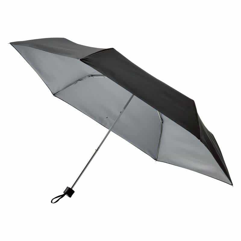 UV晴雨兼用耐風式軽量ミニ傘　ブラック　(1100021338)