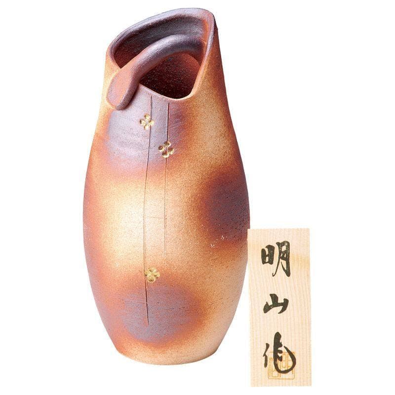 信楽焼 焼〆金華花瓶　(1100021350)
