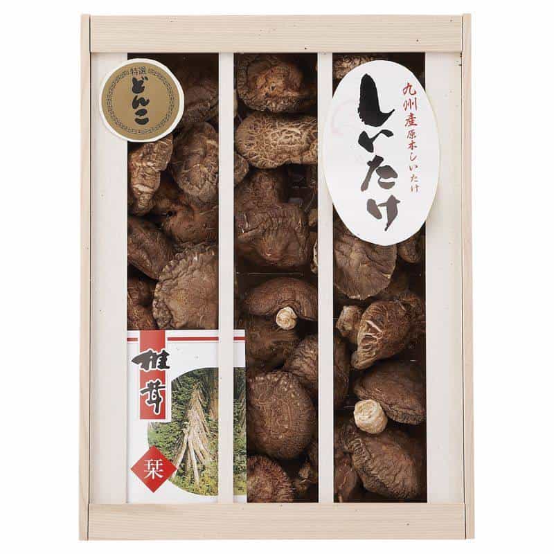 九州産原木どんこ椎茸（木箱入） 　(1100023406)