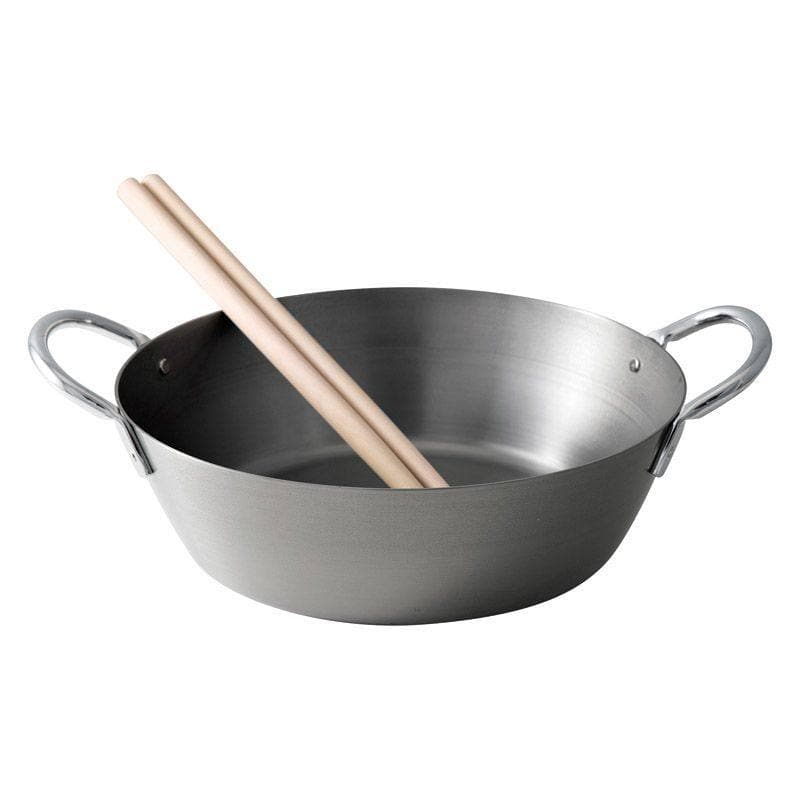 ダンチュウ 鉄天ぷら鍋26㎝（粉箸付）　(1100024274)