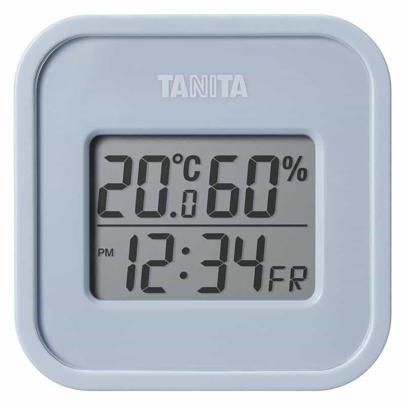タニタ デジタル温湿度計（小型）　ブルーグレー　(1100025475)
