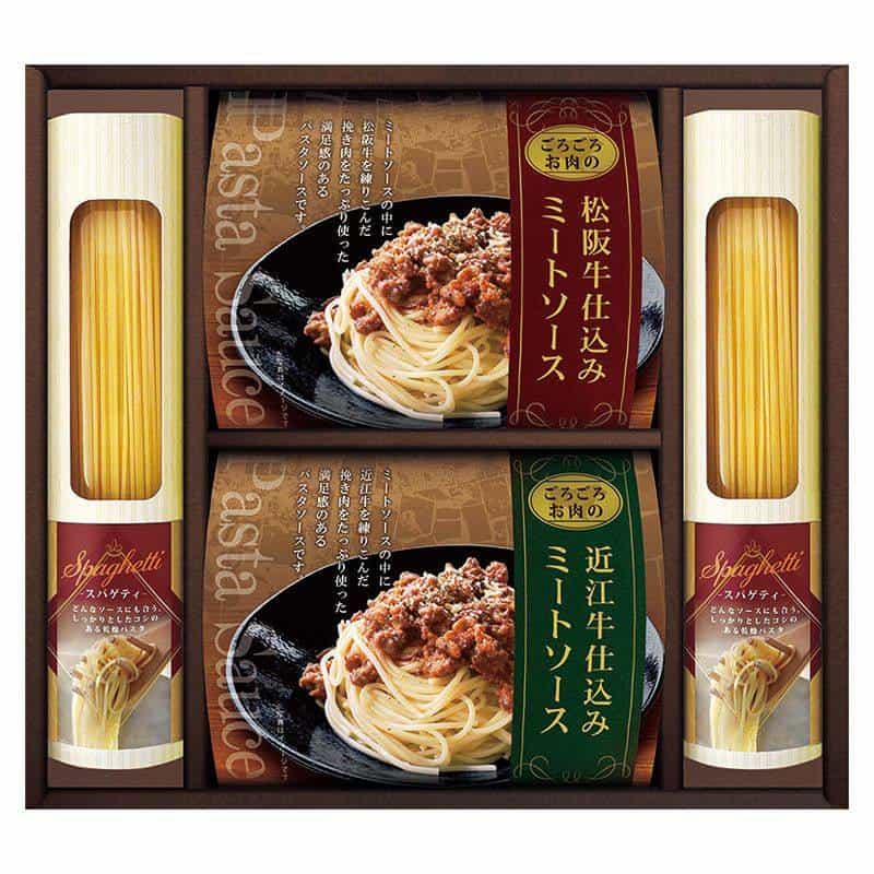 美食ファクトリー 松阪牛･近江牛仕込みごろごろミートソースセット 　(1100025572)