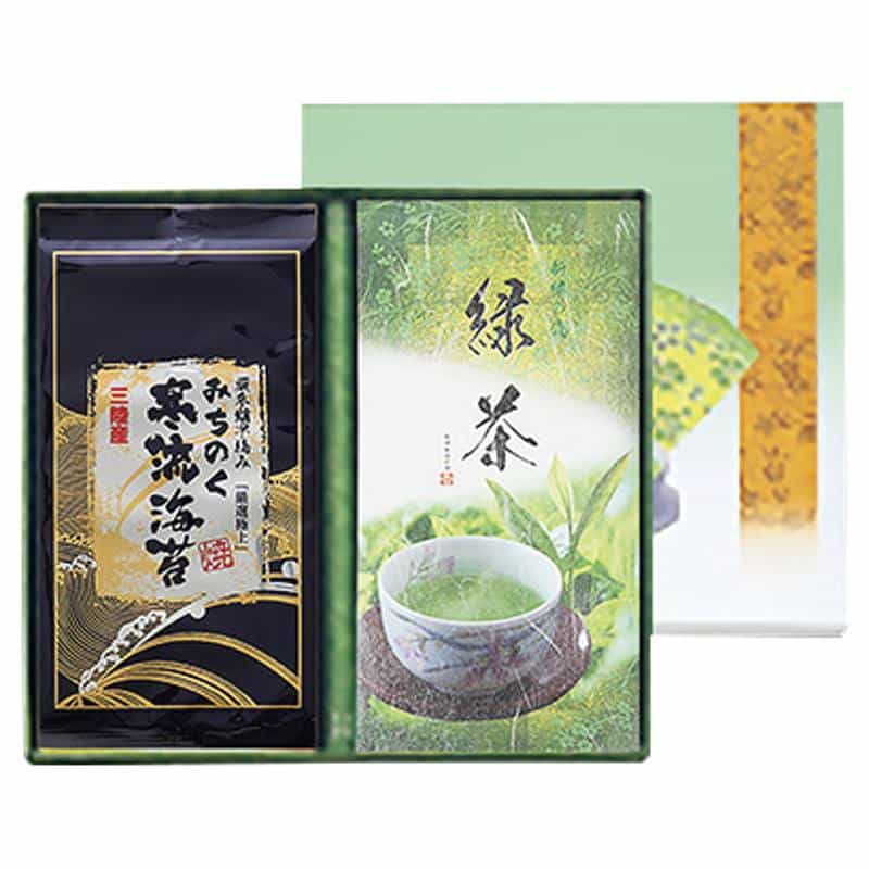 みのり工房 みちのく寒流のり・鹿児島茶詰合せ　(1100026284)
