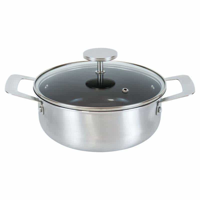 グレイス ＩＨ対応セラミック加工両手鍋２０㎝　(1100027839)