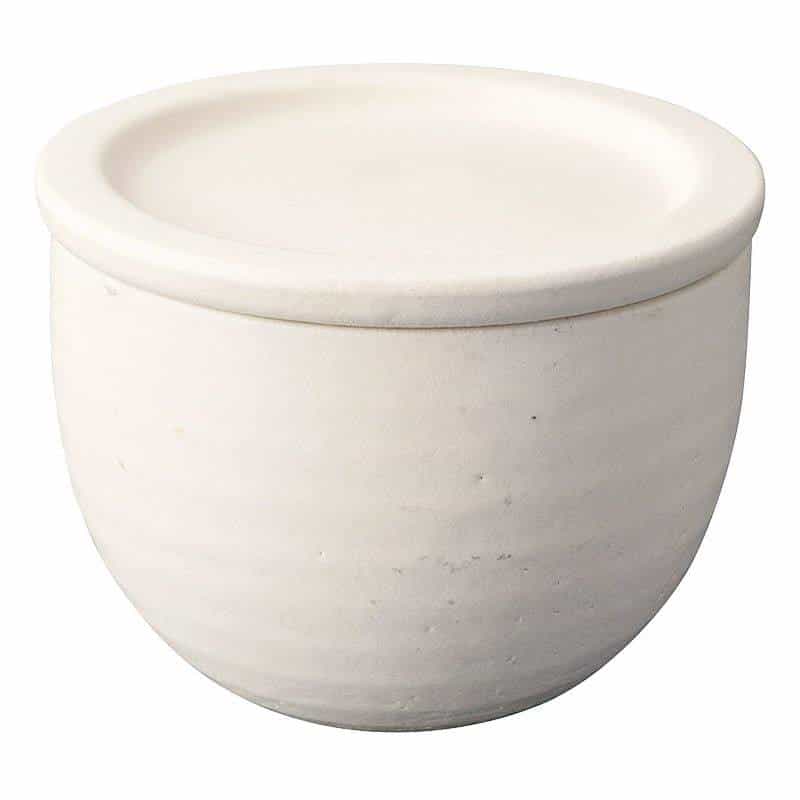 信楽焼 Ｈａｎｇｏｕｔ ライスコンテナ　ホワイト　(1100027845)