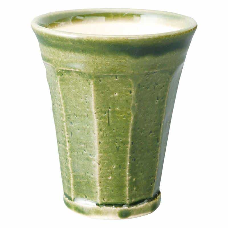 信楽焼 泡うまカップ　グリーン　(1100027865)