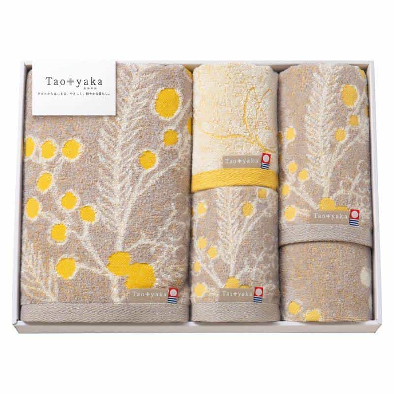 Ｔａｏｙａｋａ タオルセット 　ミモザ　(1100027900)