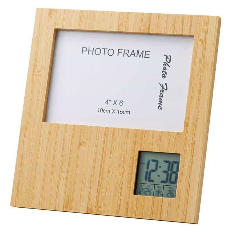 竹のフォトフレームクロック　(1100027967)