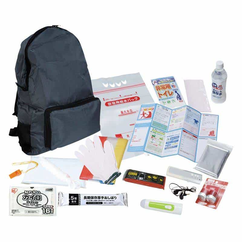 非常持出しリュックセット１８点　(1100028257)