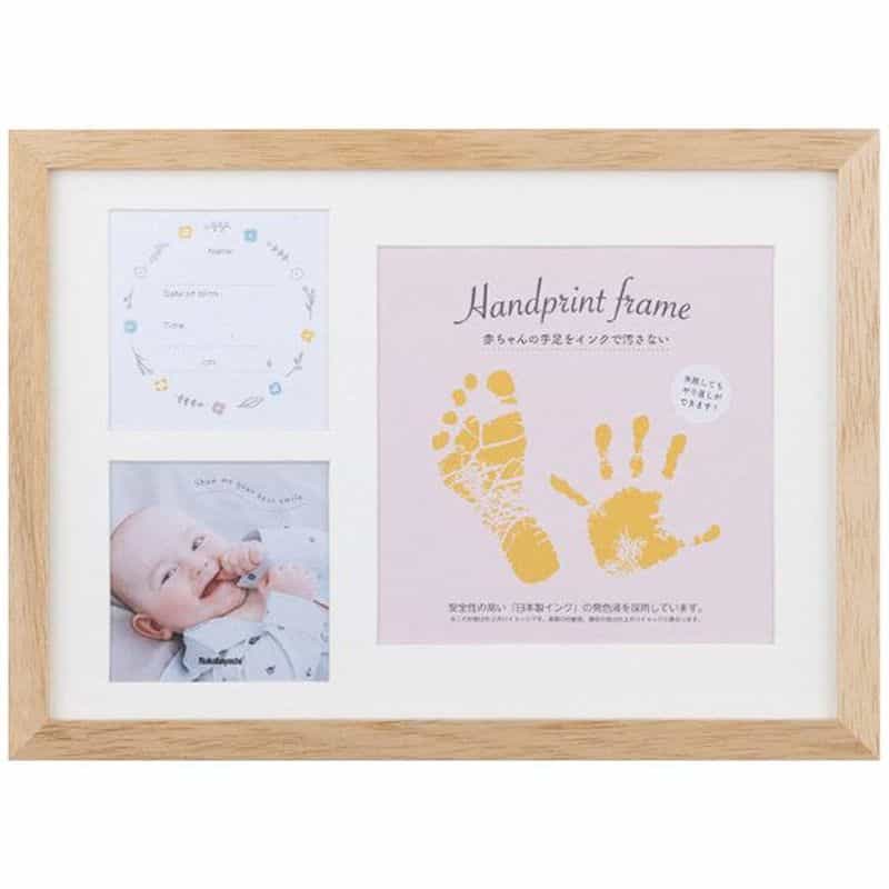 ナカバヤシ　手形足形木製フォトフレーム（ナチュラル）　(1100028447)