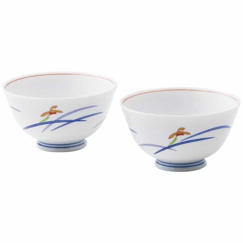 香蘭社　オーキッドブルーム　組飯碗　(1100028561)