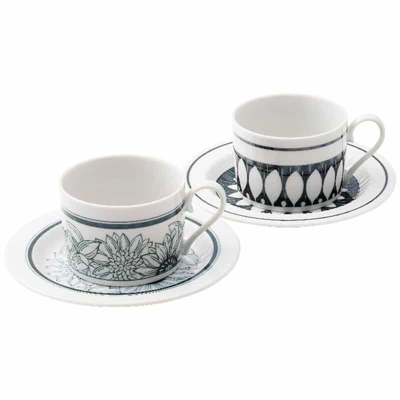 アワサカ　アンティコフラワー　ペアコーヒーセット　(1100028580)