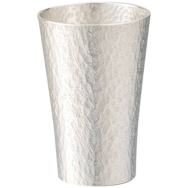 大阪錫器　錫製タンブラー２２５ｍｌ　六花（中）　(1100028628)