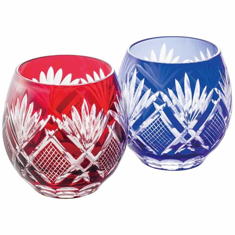 apide　手づくり切子フリーグラス２客セット　(1100028644)