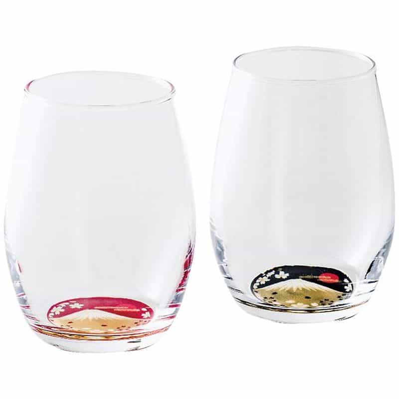 中西工芸　蒔絵　富士山　ダルマグラスペア　(1100028651)