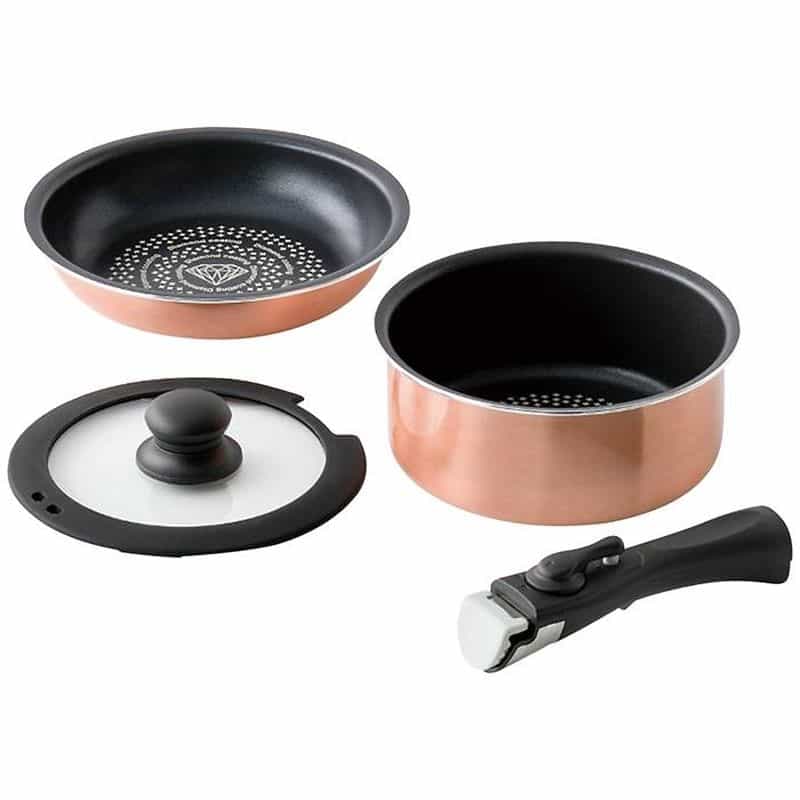 apide　ダイヤモンドコート着脱鍋４点セットＡ　(1100028680)