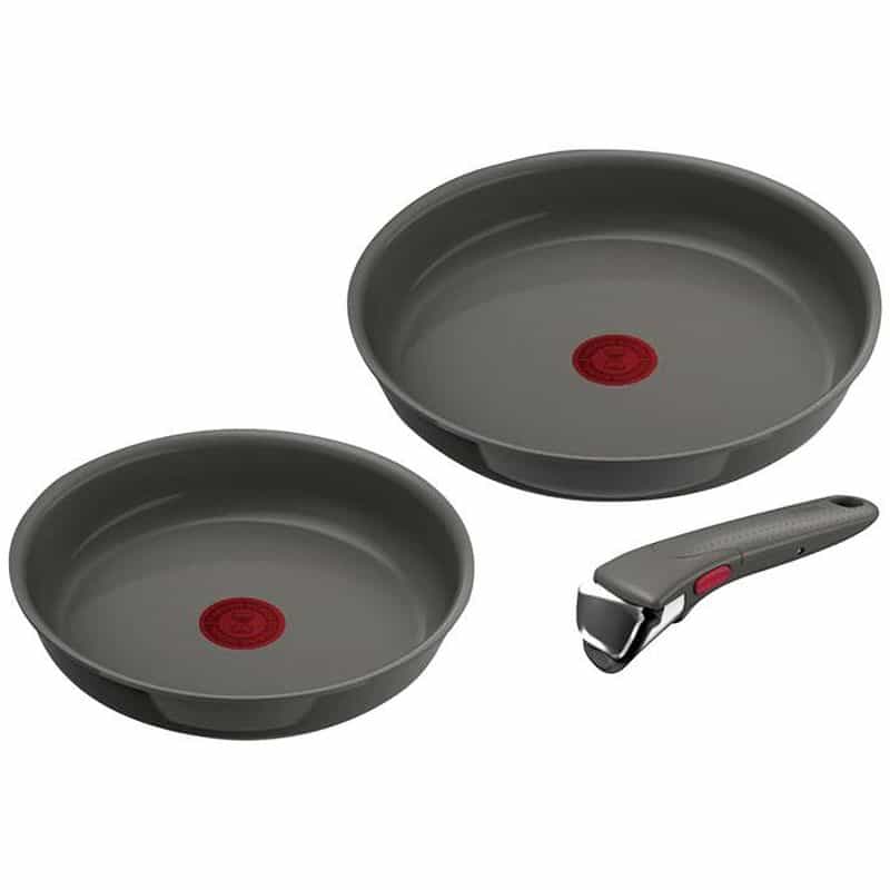 グループセブ　ジャパン　インジニオ・ネオ　ＩＨセラミックグライド　アースグレー　セット３　(1100028692)