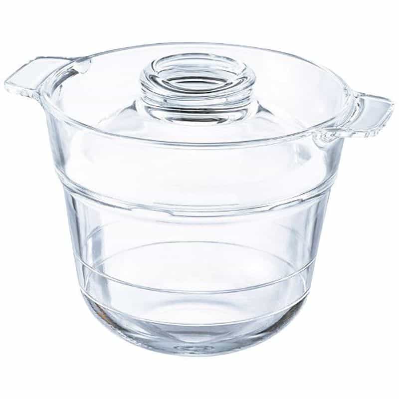 HARIO　一膳屋　耐熱ガラス製電子レンジ用炊飯器（半合～１合炊き）　(1100028715)