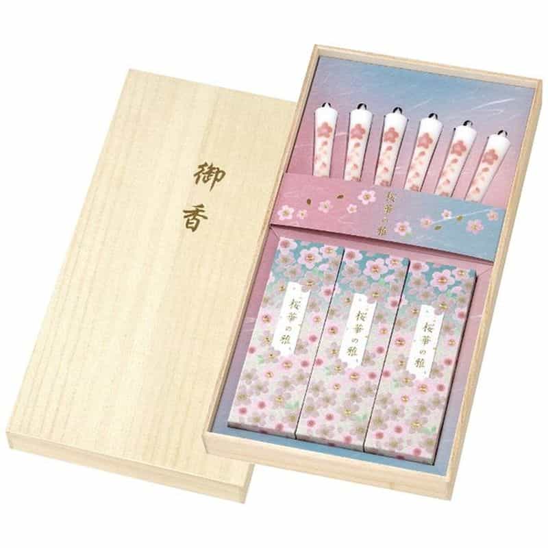 カメヤマ　桜華の雅　線香・ローソクセット　(1100028955)