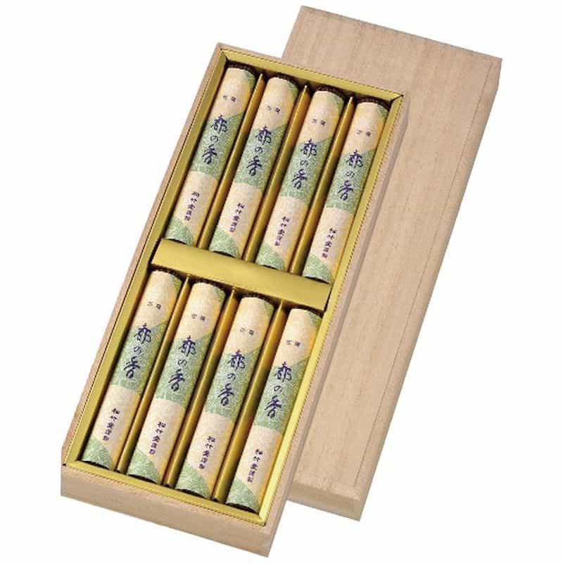 カメヤマ　伽羅　都の香　線香８箱セット　(1100028957)