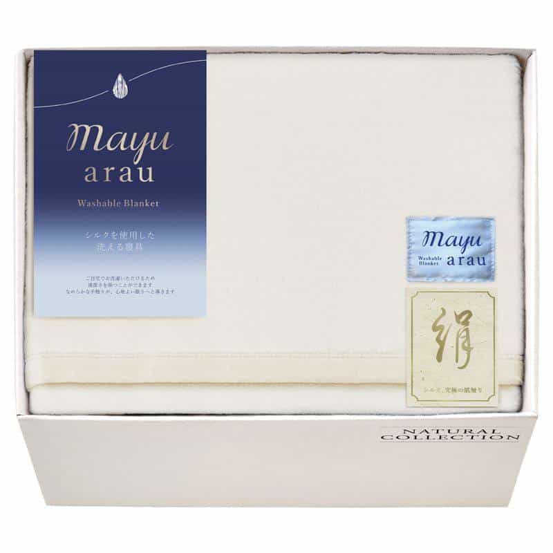 ｍａｙｕあらう 洗えるシルク毛布（毛羽部分）　(1100028982)