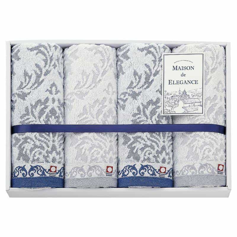 メゾン ド エレガンス フェイスタオル４Ｐ　(1100028987)