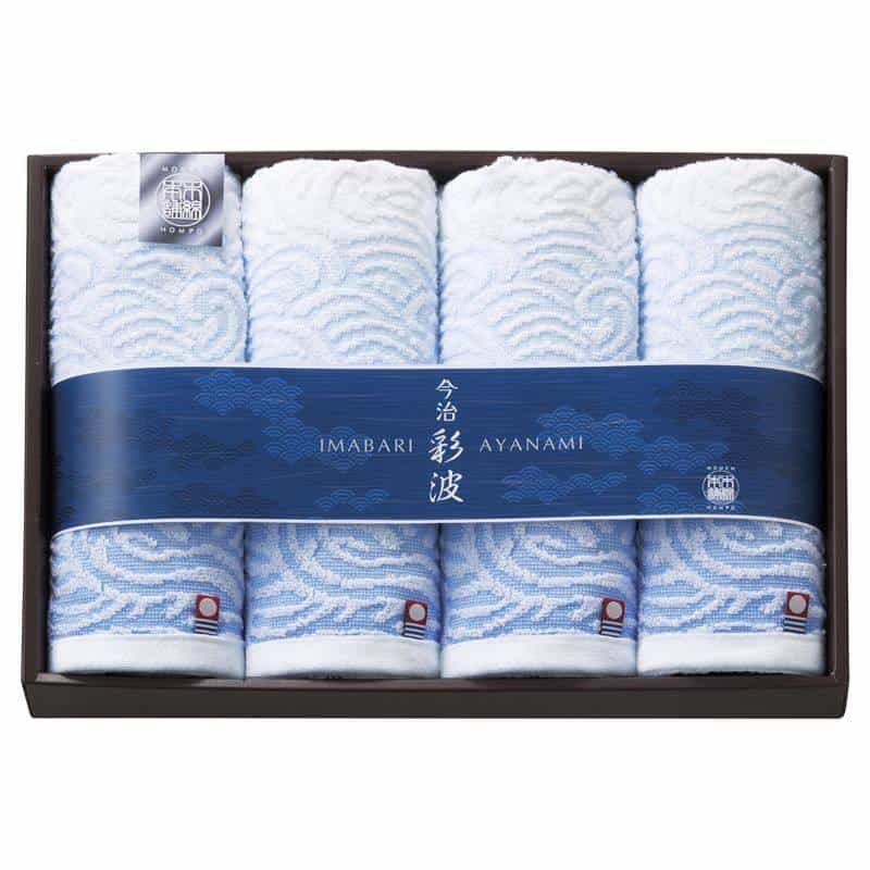 今治彩波タオル 木綿本舗  フェイスタオル４Ｐ　(1100029025)