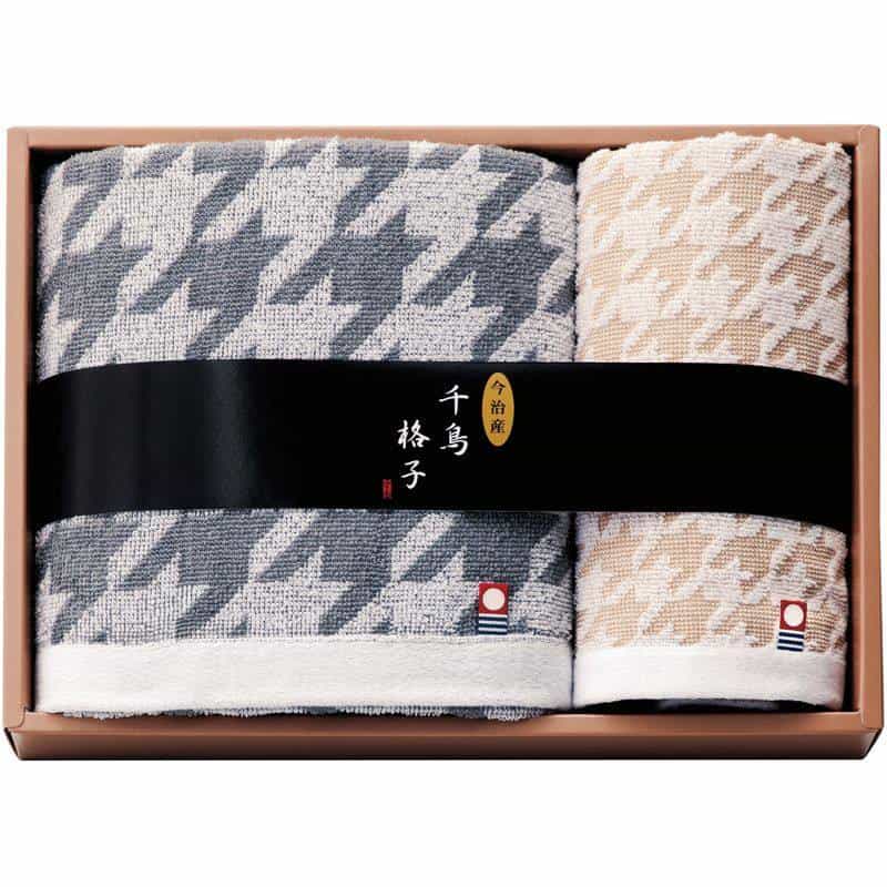 今治タオルブランド 千鳥格子 タオルセット　(1100029059)