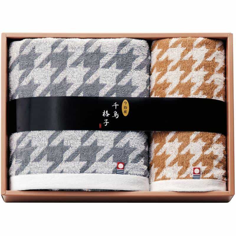 今治タオルブランド 千鳥格子 タオルセット　(1100029060)