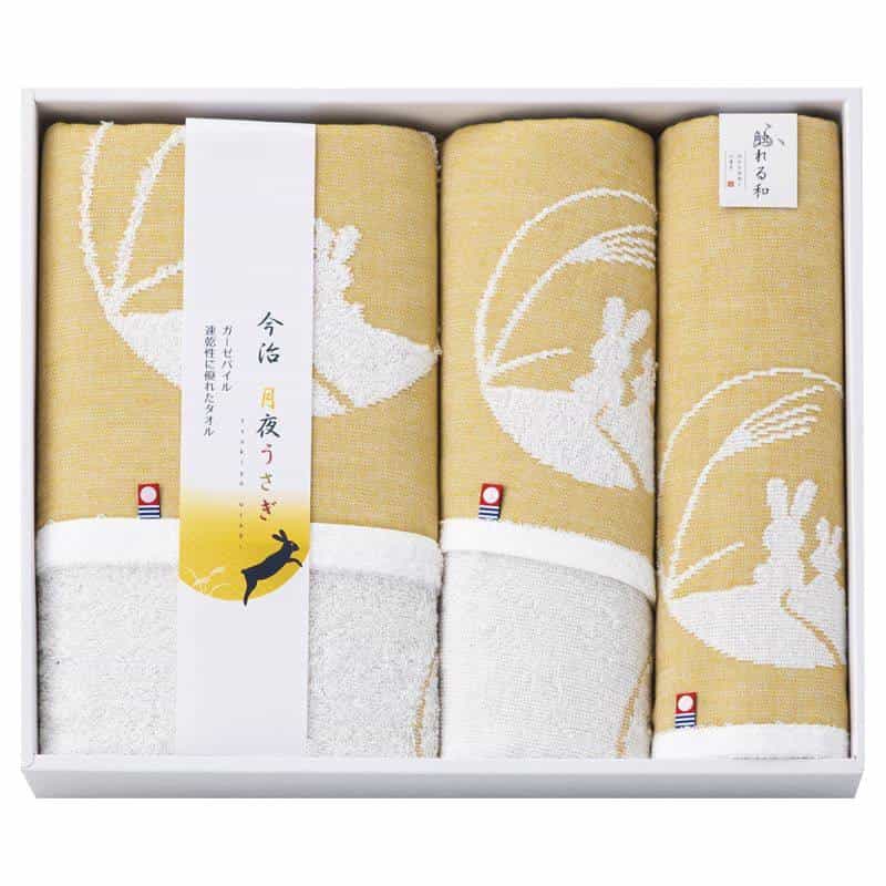 今治タオルブランド 月夜うさぎ タオルセット　(1100029066)
