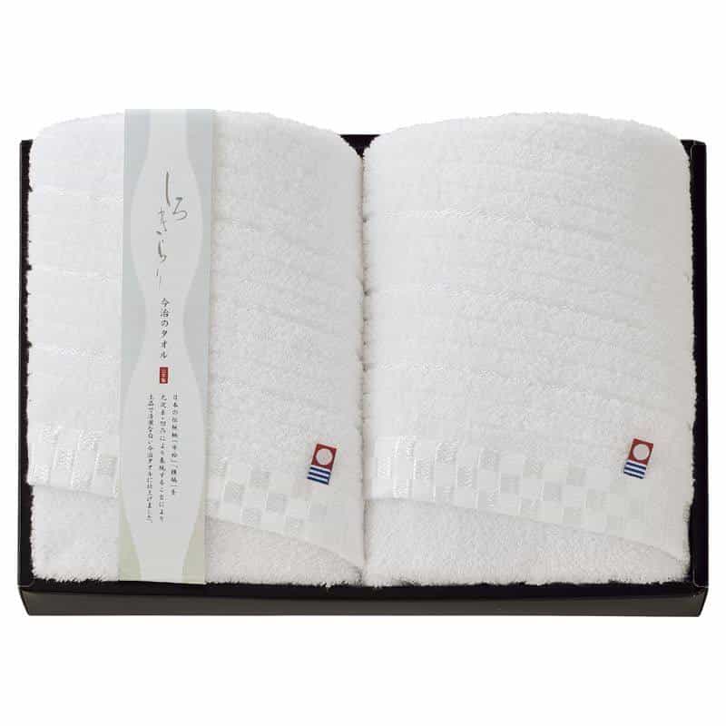 しろきらり フェイスタオル２Ｐ　(1100029068)