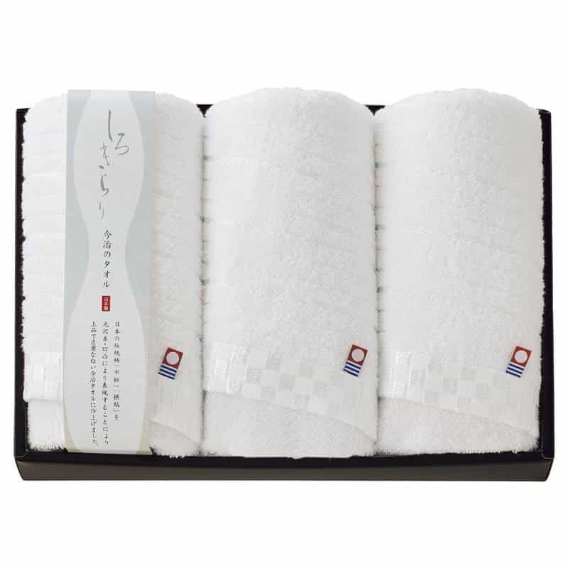 しろきらり フェイスタオル３Ｐ　(1100029070)