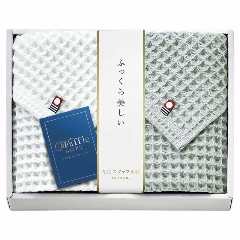 今治 ワッフルソフト フェイスタオル２Ｐ　(1100029122)