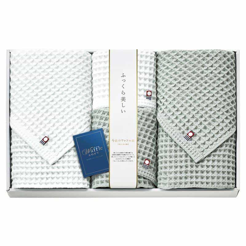 今治 ワッフルソフト タオルセット　(1100029127)